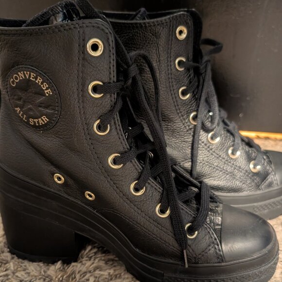 Converse Chuck Taylor De Luxe 70 Leather Boots, Size 7.5 WM - Picture 1 of 5